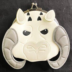 NEW BioWorld Star Wars White TaunTaun Face Snap Coin Purse/Pouch